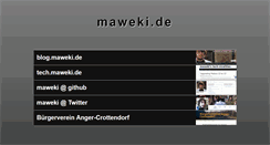 Desktop Screenshot of maweki.de